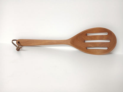 Slotted Hardwood Serving Spoon
