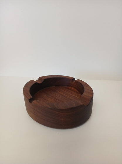 This Luxury Cigar Tray is made of Premium Walnut milled to an inch and three quarters. Handmade bespoke piece of home decor for use indoors or outdoors. Best gift for cigar smokers and luxury rentals.