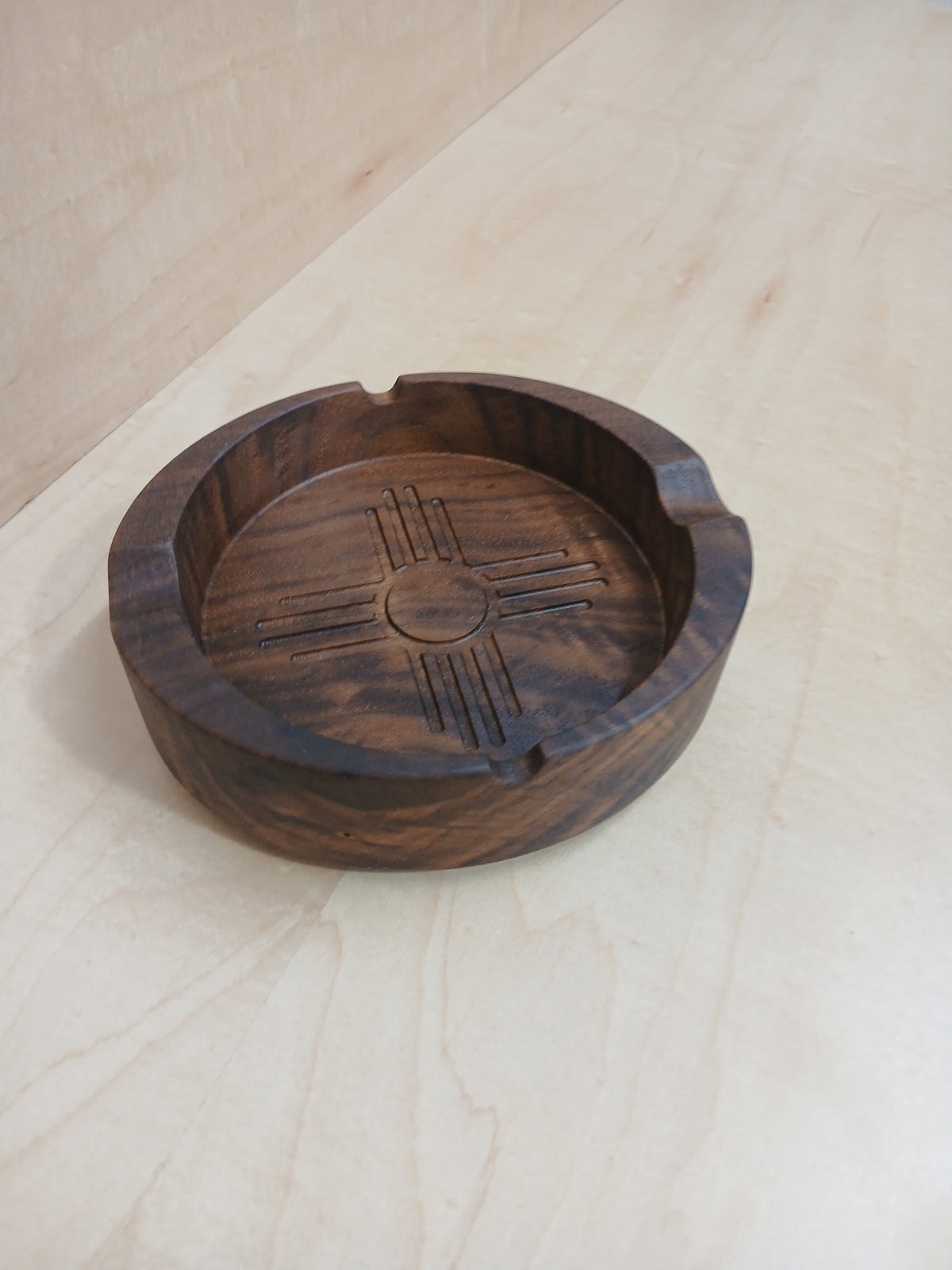 This Personalized Luxury Cigar Tray is made of Premium Walnut milled to an inch and three quarters. Handmade bespoke piece of home decor for use indoors or outdoors. Best gift for cigar smokers and luxury rentals. Shown from above looking down at the inside.