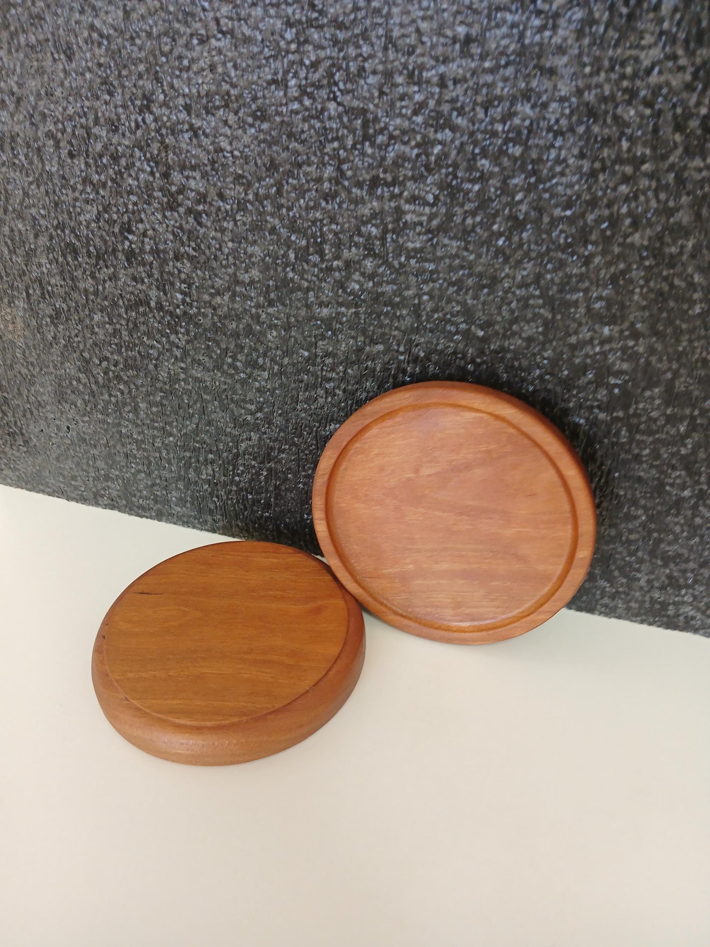 Handmade Hardwood Coaster Set with Storage Box